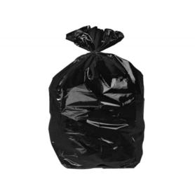 Bolsa basura domestica negra con autocierre 55 x 60 cm rollo de 15 bolsas