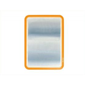 Marco portasanuncios tarifold magneto din a4 dorso adhesivo removible color naranja pack de 2 unidades