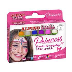 Barra maquillaje alpino estuche de maquillaje princess6 colores