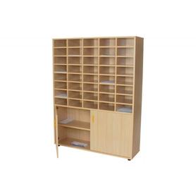 Mueble madera mobeduc organizador profesores haya/blanco 121x158x34 cm