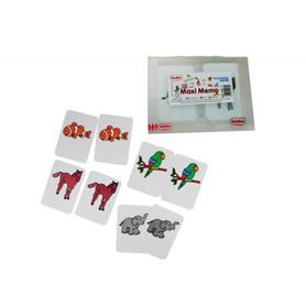 Juego tarjetas henbea animales plastico flexible 12x8.5 cm set 24 unidades