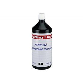 Tinta rotulador edding t-1000 negro frasco de 1 litro