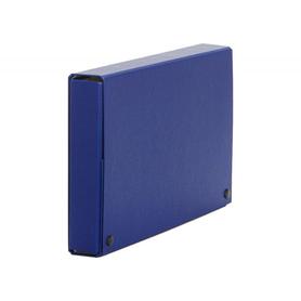 Carpeta Proyectos Pardo folio con 90 mm de lomo de cartón de color azul