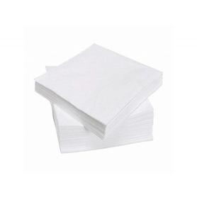 Servilleta de papel 30x30cm blanca una capa paquete de 70