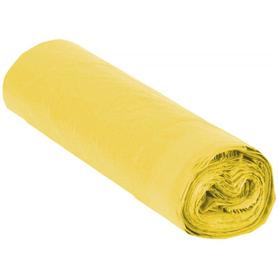 Bolsa basura industrial amarilla 85x105cm galga 110 rollo de 10 unidades