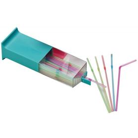 Pajita flexible de plástico -paquete 100 unidades