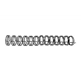 Espiral wire 3:1 11 mm n.7 negro capacidad 90 hojas caja de 100 unidades