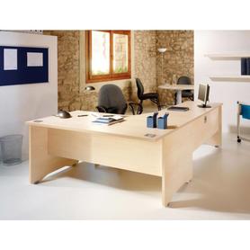 Mesa oficina rocada serie work 120x60 acabado aa01 haya/haya