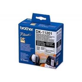 Etiqueta adhesiva brother dk11201 -tamaño 29x90 mm para impresoras de etiquetas ql -400 etiquetas-