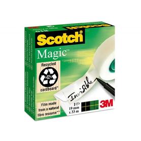 Cinta adhesiva scotch magic 33x19 mm - pack de 6 rollos