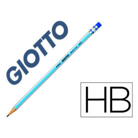 Lapices de grafito giotto matita hb con goma unidad