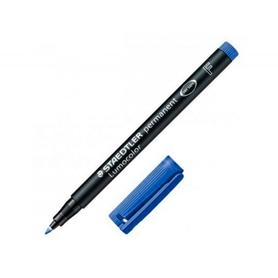 Rotulador lumocolor retroproyeccion punta de fibrapermanente 318-3 azul punta fina redonda 0.6 mm