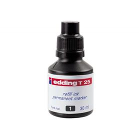 Tinta rotulador edding t-25 negro -frasco de 30 ml