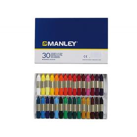 Lapices cera manley -caja de 30 colores