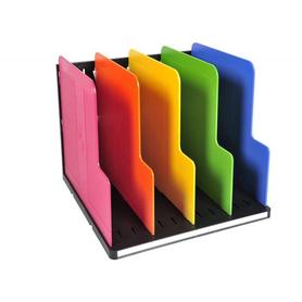 Organizador de armario exacompta modulotop negro multicolor vertical 5 compartimentos 300x288x255 mm