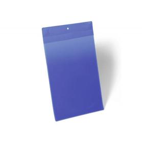 Funda durable magnetica 210x297 mm plastico azul ventana transparente pack de 10 unidades