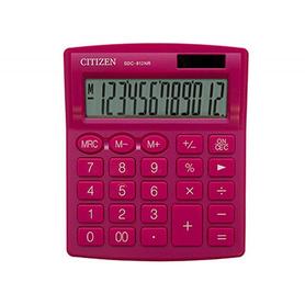 Calculadora citizen sobremesa sdc-812nrpke eco eficiente solar y a pilas 12 digitos 124x102x25 mm rosa