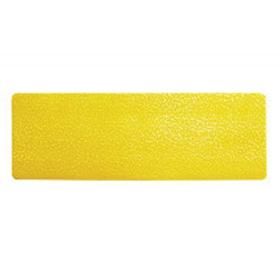 Simbolo adhesivo durable pvc forma de linea para delimitacion suelo amarillo 150x50x0,7 mm pack de 10