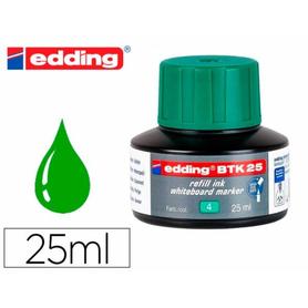 Tinta rotulador edding pizarra blanca btk-25 color verde frasco de 25 ml