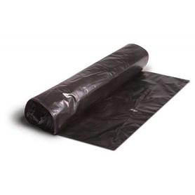 Bolsa basura domestica negra 60x70 cm galga 90 material 100% reciclado y reciclable rollo de 10 unidades