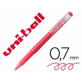 Rotulador uni-ball roller uf-222 tinta gel borrable 0,7 mm rojo