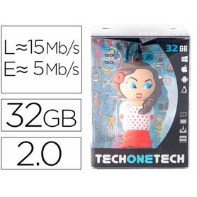 Memoria usb tech on tech flamenca sevillana 32 gb