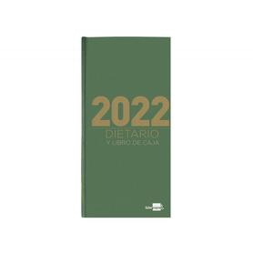 Dietario liderpapel 120x165 mm 2022 octavo papel 70 gr verde