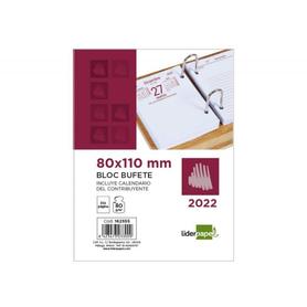 162555 - Bloc bufete liderpapel CASTELLANO 2022 80x110 mm papel 80 gr