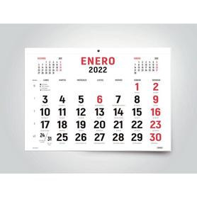 162559 - Calendario pared liderpapel 2022 32x44 cm papel 70 gr
