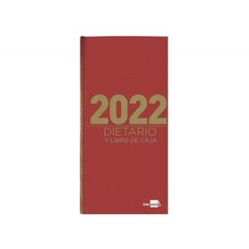 Dietario liderpapel 12x165 cm 2022 octavo papel 70 gr rojo
