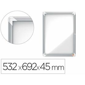 Vitrina de anuncios nobo premium plus magnetica de exterior 4 x din a4 532x692x45 mm