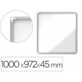 Vitrina de anuncios nobo premium plus magnetica de exterior 12 x din a4 1000x972x45 mm