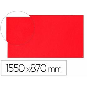 Tablero de anuncios nobo impression pro fieltro rojo formato panoramico 70/ 1550x870 mm