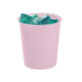 Papelera plastico archivo 2000 ecogreen 100% reciclada 18 litros color rosa pastel
