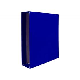 Caja de archivador Liderpapel de 82 mm de lomo tamaño din a4 cartón forrado de color azul