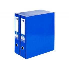 MD48 - Módulo de 2 archivadores palanca Liderpapel folio con rado de 75 mm de lomo de cartón color azul