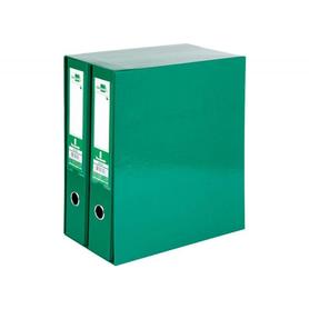 MD47 - Módulo de 2 archivadores palanca Liderpapel folio con rado de 75 mm de lomo de cartón color verde