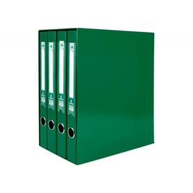 MD44 - Módulo archivador Liderpapel folio sin rado de 40 mm de lomo de cartón color verde