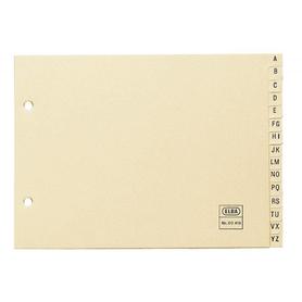 Indice archivo Elba cuarto de 2 taladros con separadores De A a Z cartulina color blanco