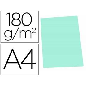 Subcarpeta cartulina gio din a4 verde pastel 180 g/m2