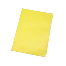 Carpeta dossier uñero Q-connect din a4 plástico de color amarillo