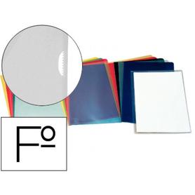 Carpeta esselte dossier uñero plastico folio transparente 110 micras