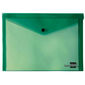 Carpeta dossier broche Liderpapel din a5 polipropileno de color verde