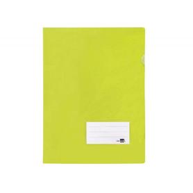 Carpeta dossier uñero Liderpapel din a4 polipropileno de color amarillo fluor