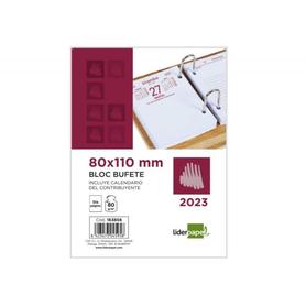 163856 - Bloc bufete liderpapel 2023 80x110 mm papel 80 gr texto en castellano