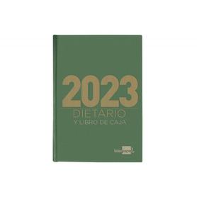 Dietario liderpapel 12x16,5 cm 2023 octavo papel 70 gr color verde
